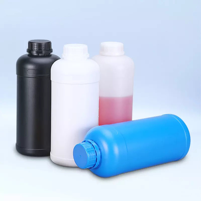 หมึกสีขนาด 1000 มล. บรรจุภัณฑ์พลาสติก HDPE บรรจุภัณฑ์ของเหลวเคมีขวดพลาสติก HDPE