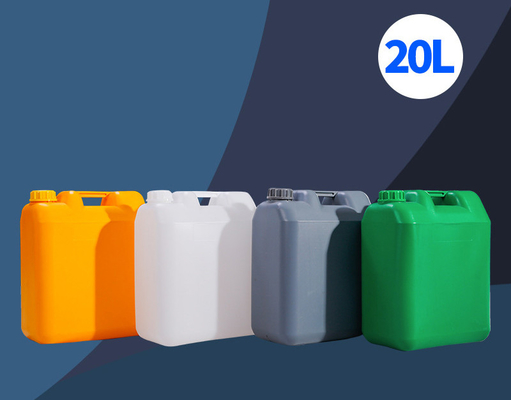 ถังพลาสติกสี่เหลี่ยม HDPE 20L พร้อมที่จับภาชนะเก็บของขนาดใหญ่