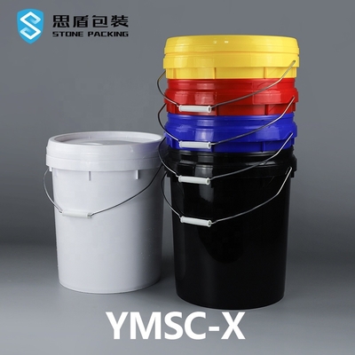 ฝากรองน้ำมันสีขาวห้าแกลลอนถังสี 20 ลิตรพร้อมฝาปิด ISO9001