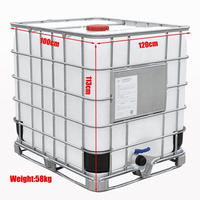 เหล็กชุบสังกะสี DC53D IBC Plastic Chemical Tote Liquid Packaging