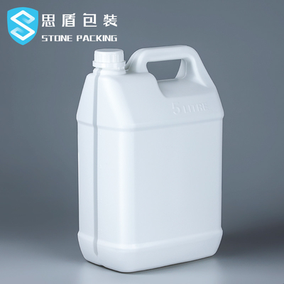 128 Fl Oz สีขาว HDPE พลาสติก Square 5 Gallon Bucket 220g OEM