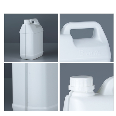 128 Fl Oz สีขาว HDPE พลาสติก Square 5 Gallon Bucket 220g OEM