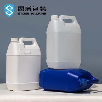 สารเคมีรายวัน ขวดพลาสติก HDPE 35 มม. ถังพลาสติก 5 ลิตร 192*125*305 มม
