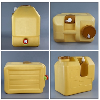 1.3KG Rectangle 5 Gallon Camping ถังเก็บน้ำทนต่อการกัดกร่อน