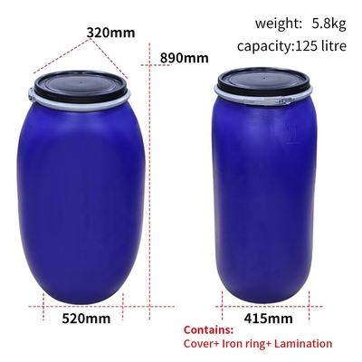 ถังเคมีเปล่าวงรี 125L
