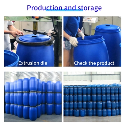 บรรจุภัณฑ์เคมีพลาสติกโลหะ HDPE PP ปิดผนึกอย่างแน่นหนา 150L ถังพลาสติก