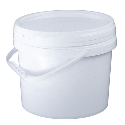Dia 222mm PP สีขาว 5l สารเคมีรอบภาชนะพลาสติก 360g