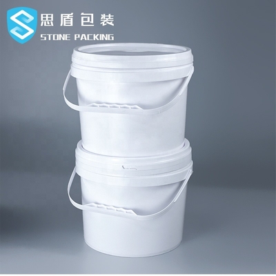 Dia 222mm PP สีขาว 5l สารเคมีรอบภาชนะพลาสติก 360g