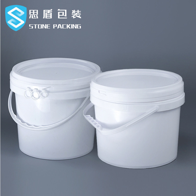 Dia 222mm PP สีขาว 5l สารเคมีรอบภาชนะพลาสติก 360g