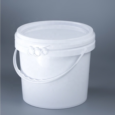 Dia 222mm PP สีขาว 5l สารเคมีรอบภาชนะพลาสติก 360g