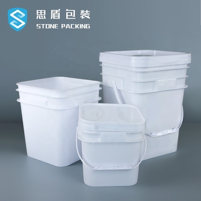 ISO 9001 5 Gallon Chemical Containers ถังสีขาว 141*103*120mm