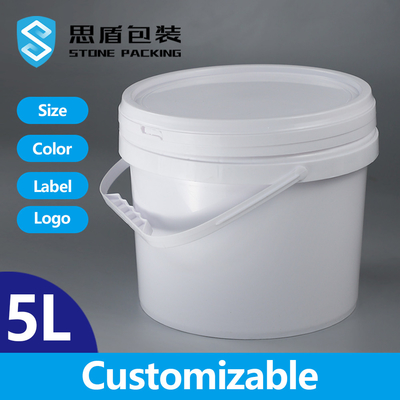 CMYK สีขาว 5 แกลลอน 20 ลิตรถังสีพร้อมฝาปิด แล็กเกอร์ธรรมดา