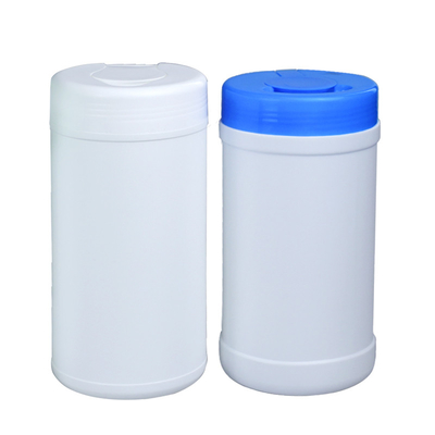 ฝาเกลียวโปร่งแสง HDPE Wet Wipes ภาชนะพลาสติก 900g