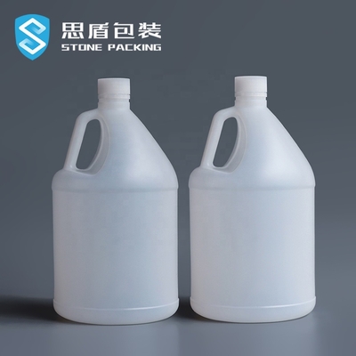 ภาชนะบรรจุสารเคมี HDPE รอบ 1 แกลลอนโปร่งแสง 3.8 ลิตรพร้อมที่จับ
